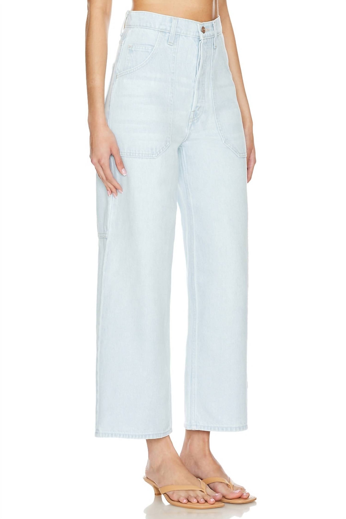 Mother - High Waisted Smoothie Carpenter Ankle Jeans