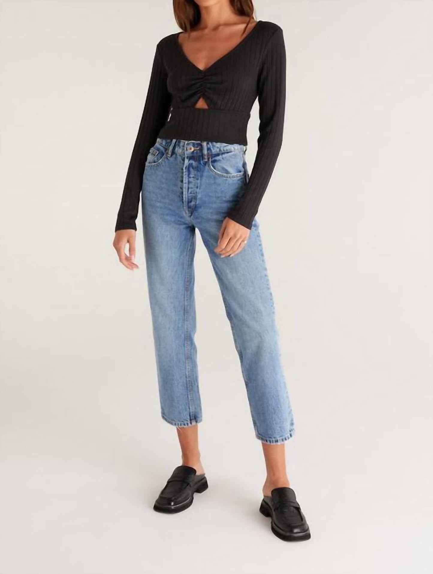 Z Supply - BELLA RIB LONG SLEEVE TOP