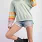 Easel - Rainbow Stripe Sweatshirt