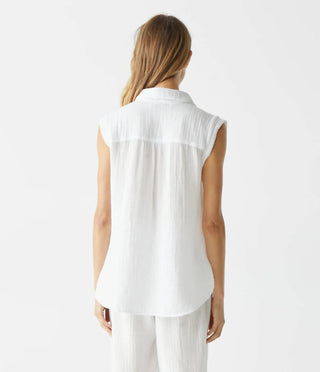 Michael Stars - Monique Gauze Button-down Tank