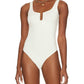 Good American - Good Touch Ruched U Ring Bodysuit