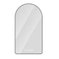 Arched LED Vanity Mirror With Time & Temperature Display