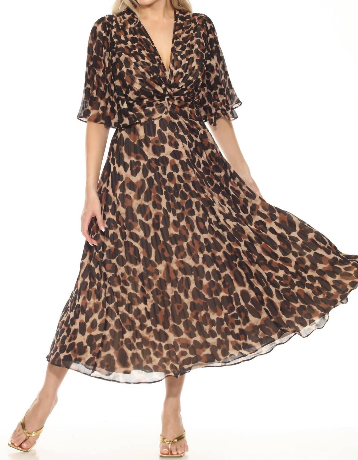 Joseph Ribkoff - Animal Print Chiffon Dress