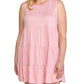 Entro - Ruffle Tiered Short Dress Plus