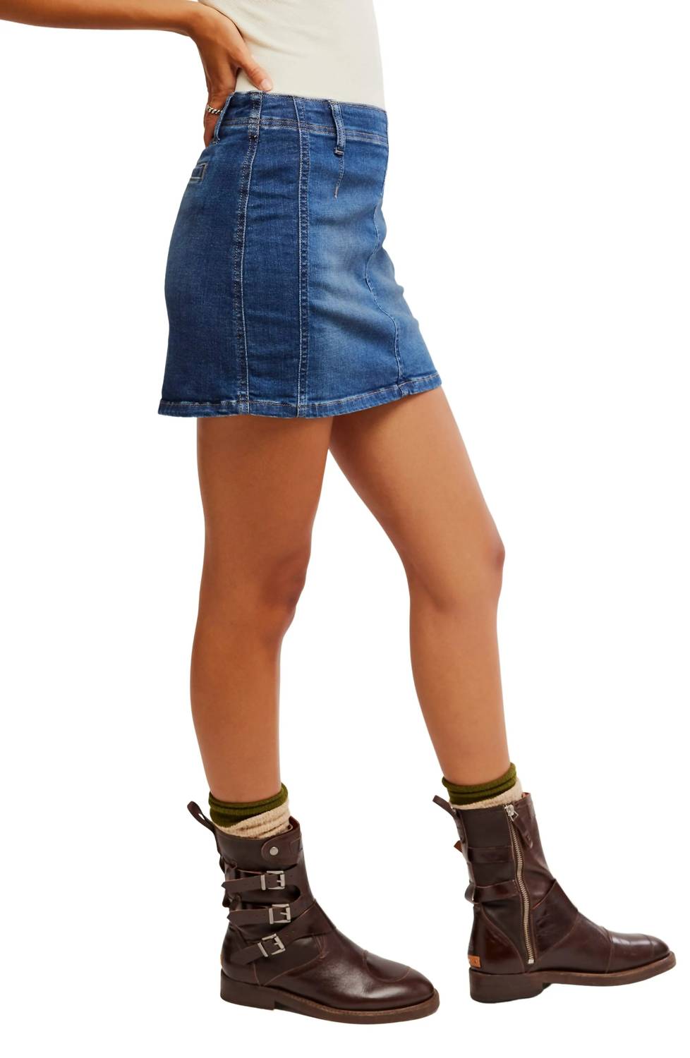 Free People - Daylight Denim Mini Skirt