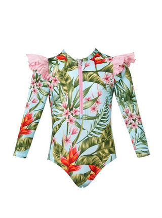 Lia Sahara - Girl's Zipper Long Sleeve One Piece