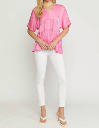 Entro - Double V Tiered Top - Plus