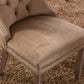 Nikki Collection Modern Tufted Velvet Upholstered Dining Chair - 2 Pieces, Khaki