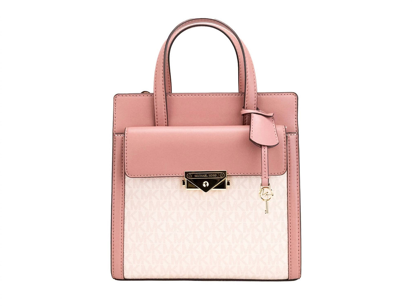 Michael Kors - Women's Cece Pvc North South Flap Tote Crossbody Bag Purse Small