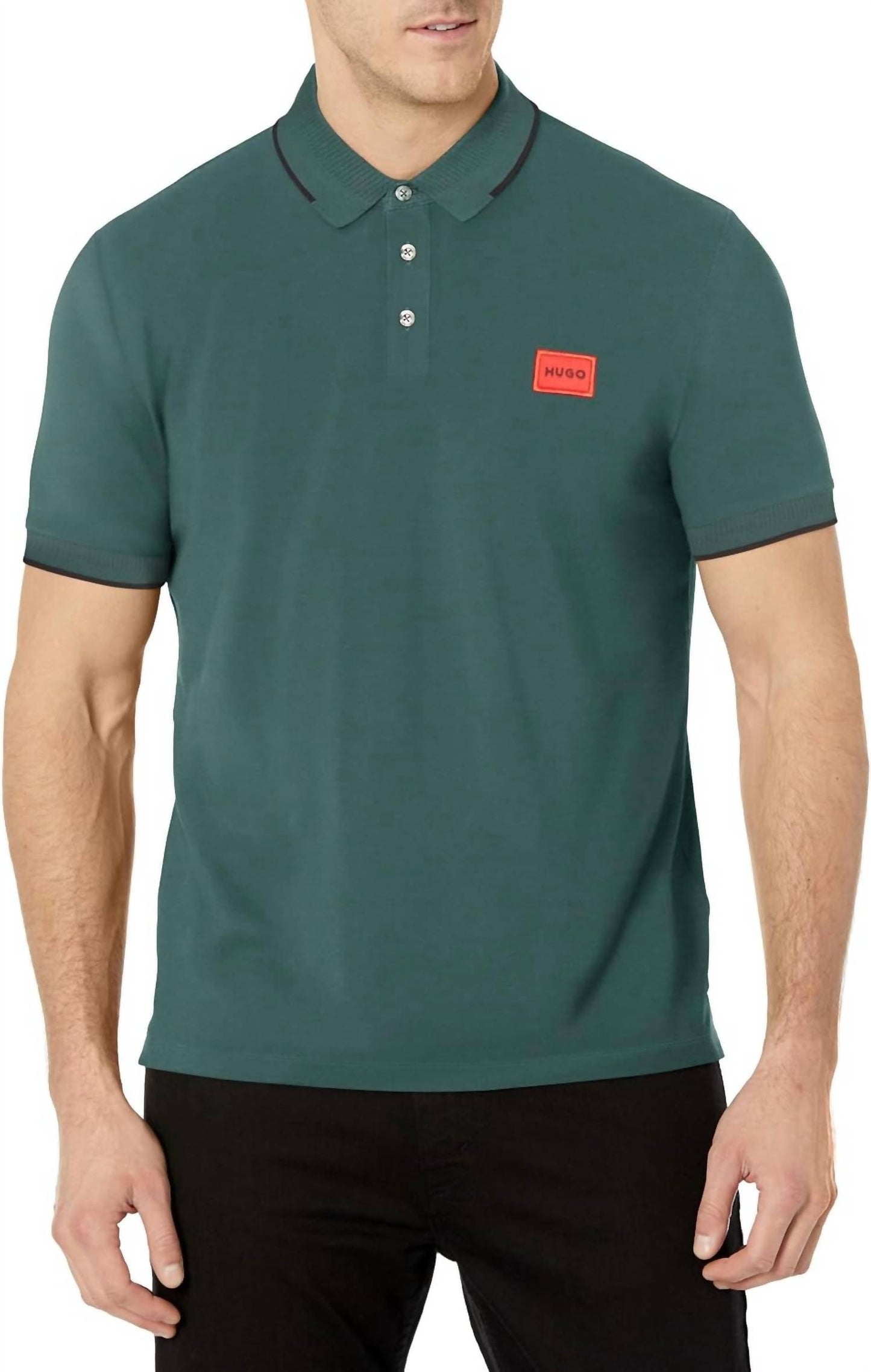 Hugo Boss - Square Logo Cotton Polo Short Sleeve