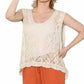 Paparazzi - Crochet Diamond Pattern Hi-Low Tank Top