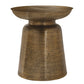 Drum Accent Side Table, Hammered Texture
