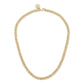 Eklexic - Women's Micro Link Curb Chain Necklace