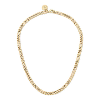 Eklexic - Women's Micro Link Curb Chain Necklace