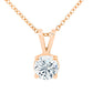 Diana M Jewels - 14kt 3.00 Cts Lab Grown Diamond Solitaire Necklace