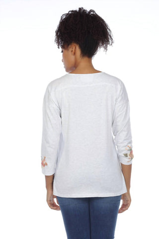 Paparazzi - Knit Embroidered Pull-Over Shirt