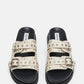 Steve Madden - Women's Malek Grommets Leather Sandals