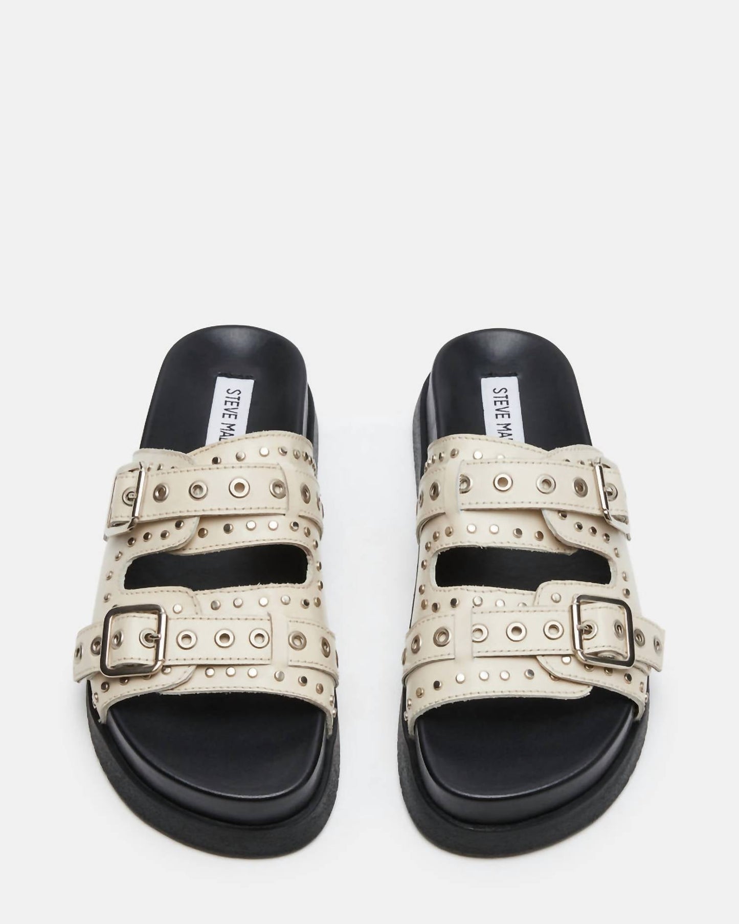 Steve Madden - Women's Malek Grommets Leather Sandals