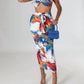 Good Time Usa - Explosive Crop Top And Skirt Two Piece Set