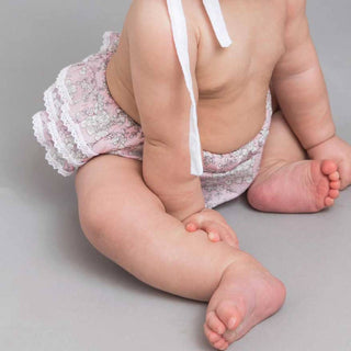 Huggalugs - Baby Girls Cherry Blossom Ruffled Bloomers