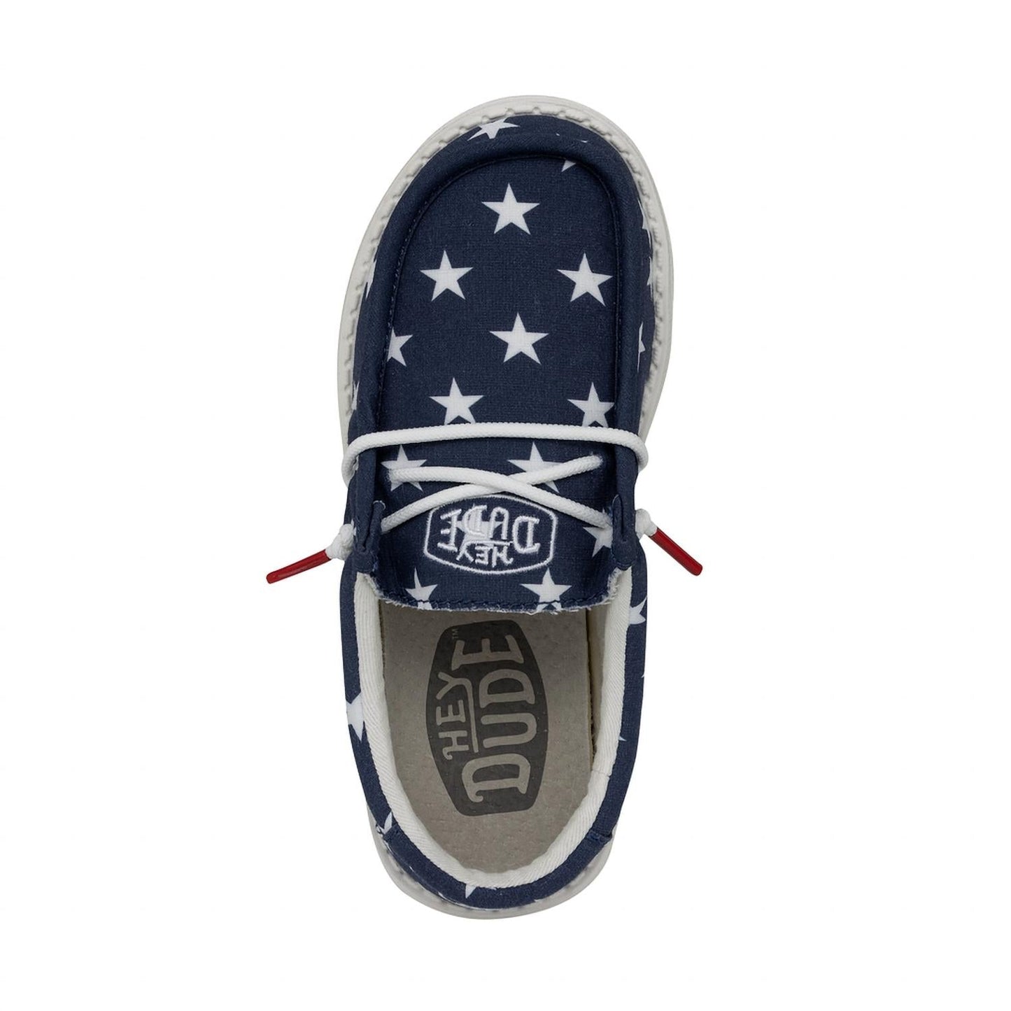 Hey Dude - Wally Youth Patriotic Flag Shoe