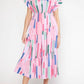 Entro - Striped Midi Dress