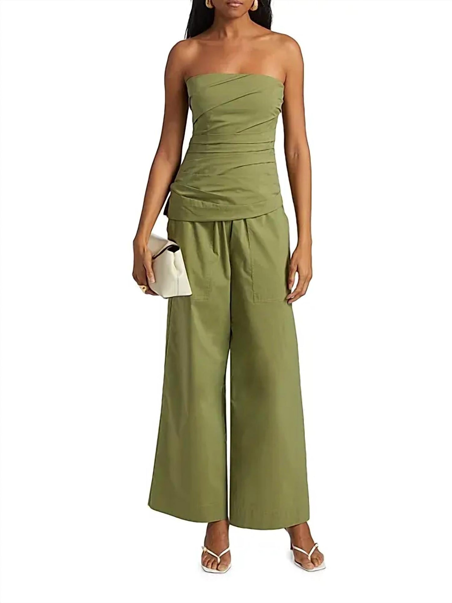 Simkhai - Arden Cotton-blend Wide-leg Pants
