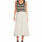 Elan - Midi Woven Knit Mixed Media Dress