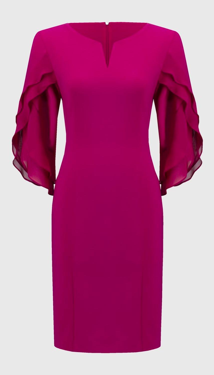 Joseph Ribkoff - Silky Knit Chiffon Sheath Dress