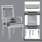 Maverick Arm Chair Set of 2 - Silver