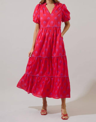 Sugarlips - Delmas Floral Renley Tiered Maxi Dress