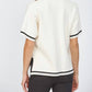 Fate - Slide Slit Boxy Short Sleeve Sweater