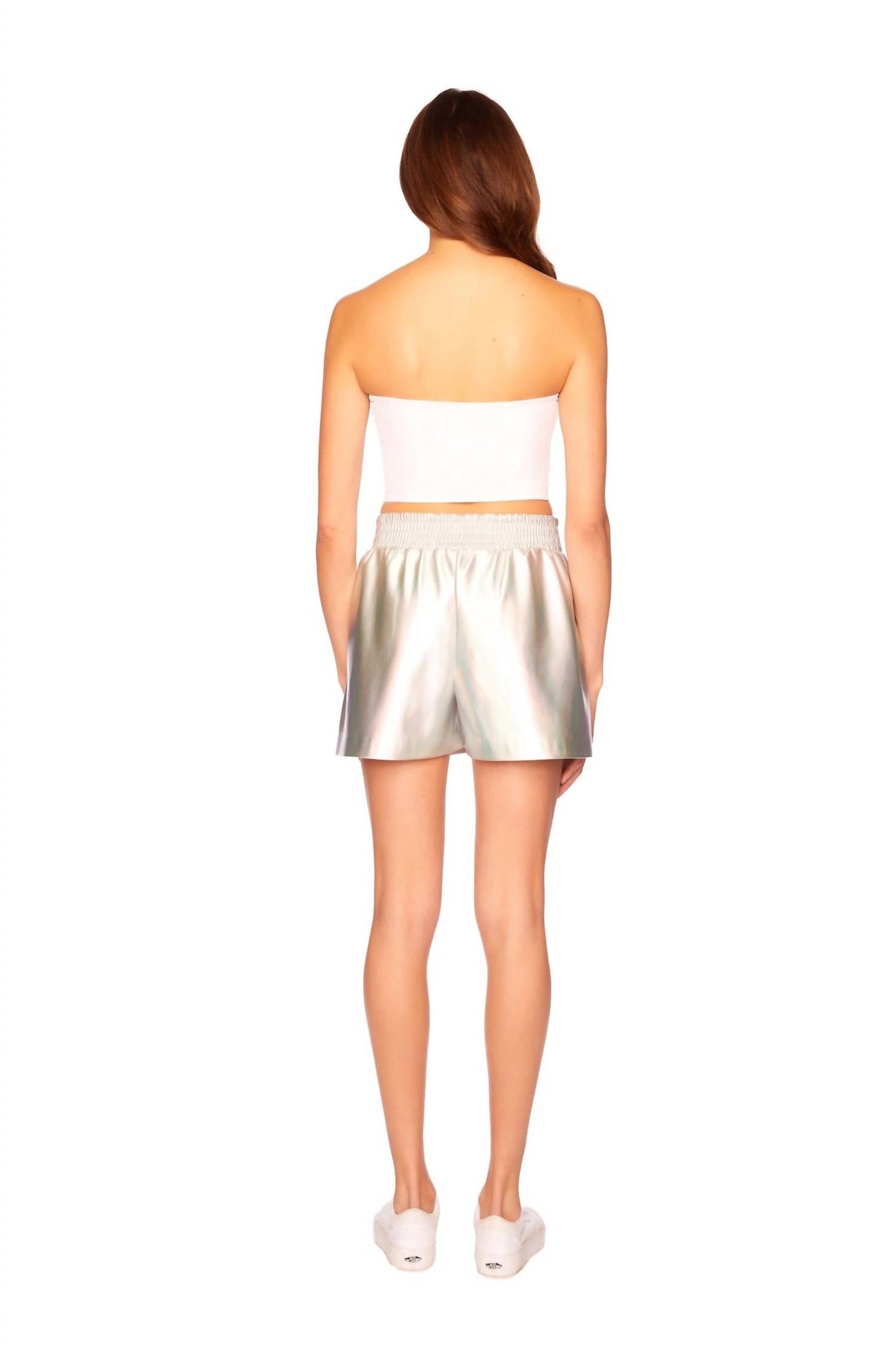 Susana Monaco - Faux Leather Pleated Shorts