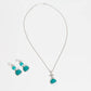 Avenue Chic - Women's Tiny Orchid Drop Pendant Necklace