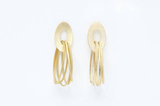 Avenue Chic - Women's Multi Oval Stud Earrings