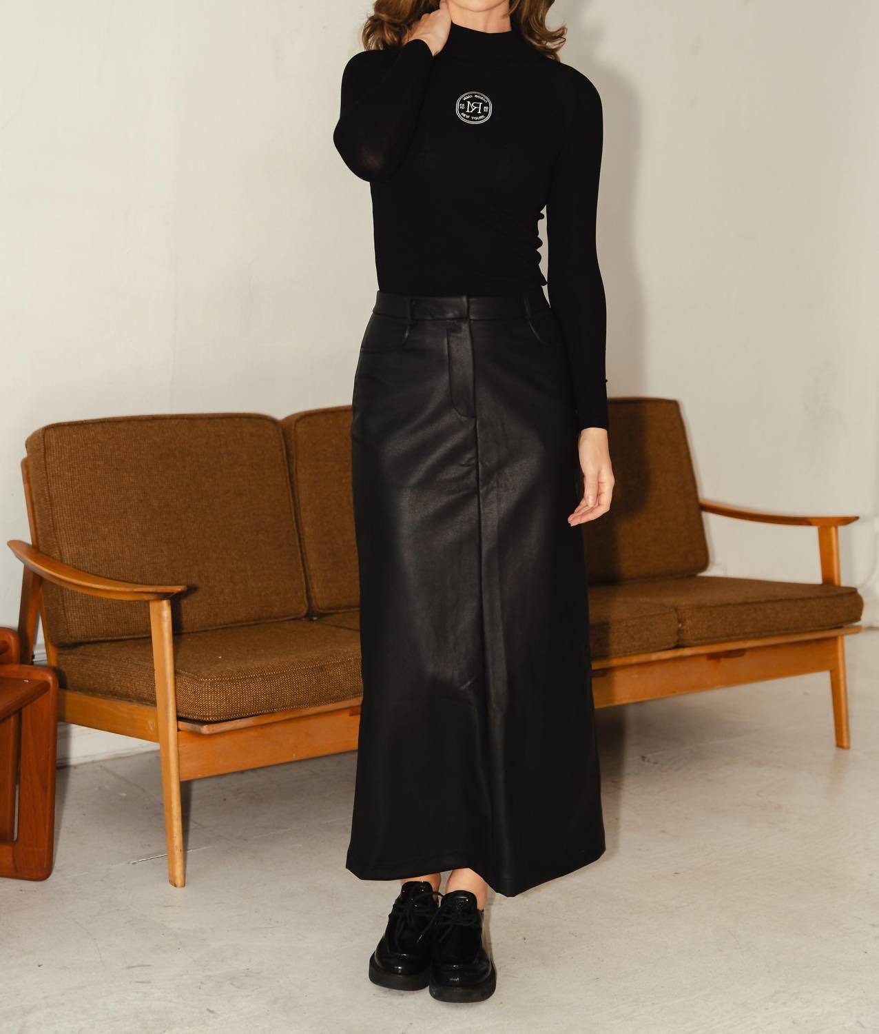 Mima Rosso - Leather Maxi Skirt