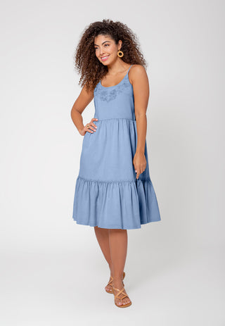 Leota Women's Esmeralda Dress in Chambray Lord & Taylor Blue