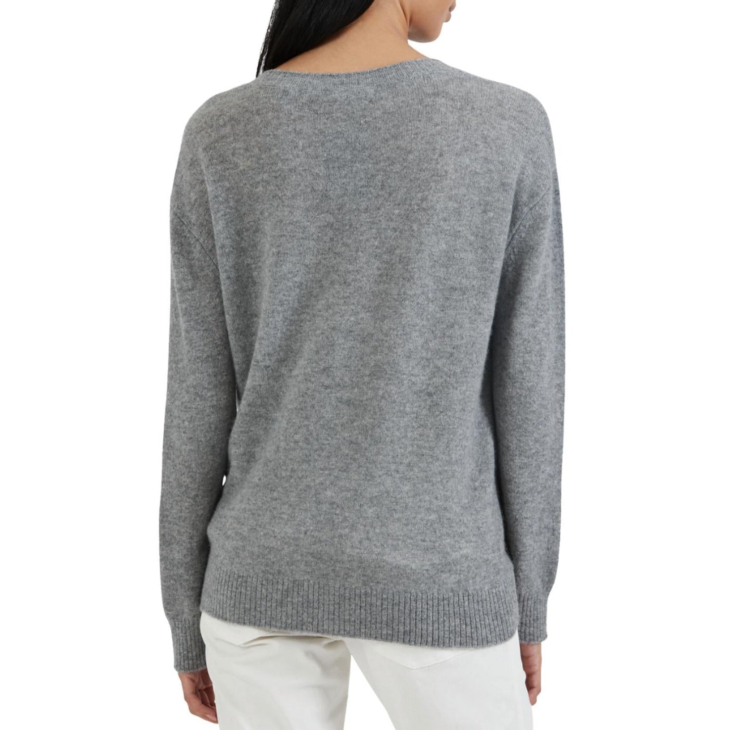 Atm - CASHMERE DEEP V-NECK POCKET SWEATER