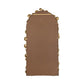 Full Length Arched Wall Mirror With Gold Leaf Accents