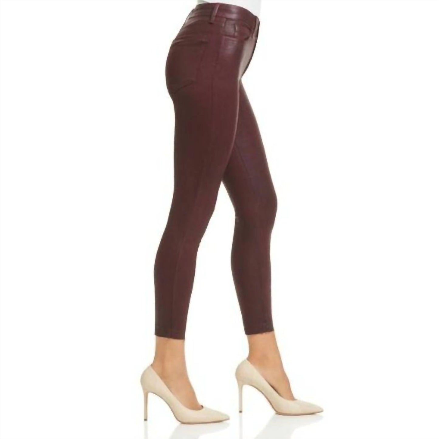 Joe'S Jeans - Coated High Raise Skinny Ankle Jeans