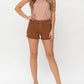 Judy Blue - Mid Rise Garment Dyed Cut Off Shorts