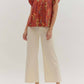 Entro - Brick Floral Top