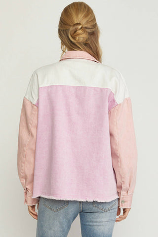 Entro - Colorblock Denim Jacket