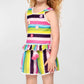 Baby Sara - Girls Knit Striped Short Set