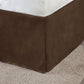 7 Piece Faux Suede Comforter Set Brown California King