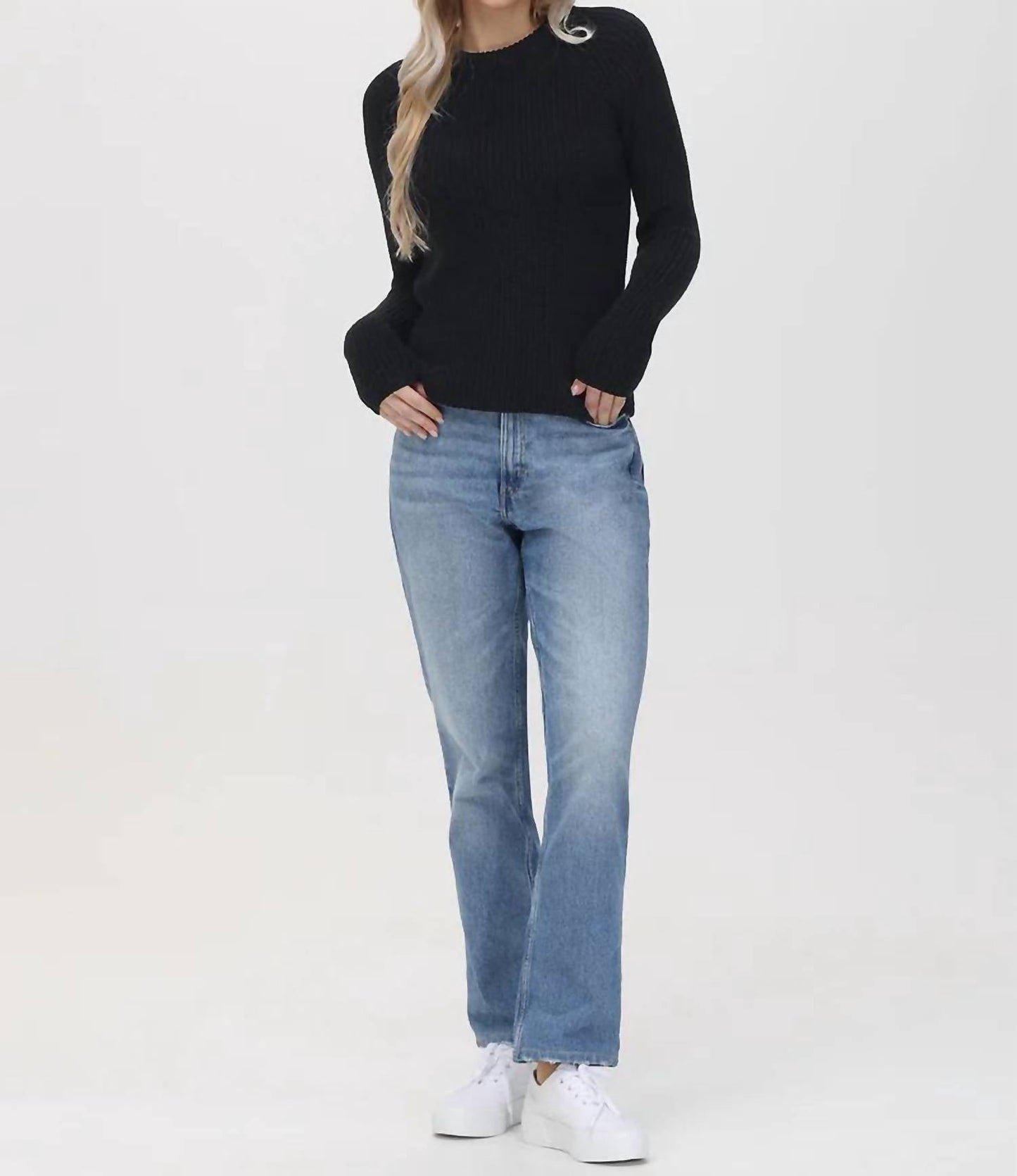 525 America - Jane Cotton Shaker Crewneck Sweater