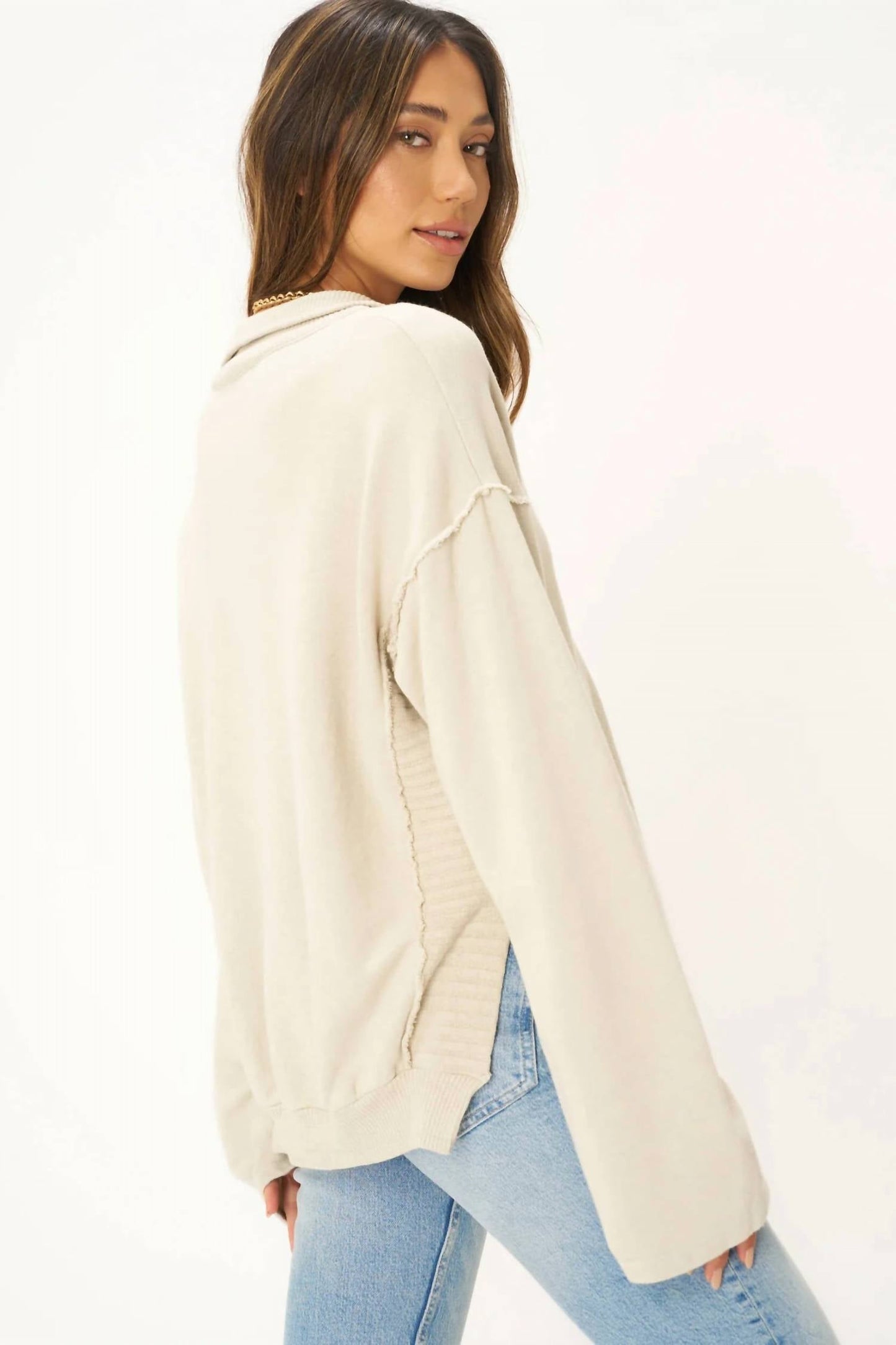 Project Social T - Oliver Collared Half-Zip Sweatshirt