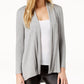 || Vince Camuto Women's Heather Long Sleeve Open Front Sweater Gray Size Small