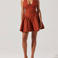 Astr - Nicole V Neck Halter Mini Dress