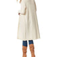 Jessica Simpson Women's Ribbed Knit Open Front Cardigan Sweater White Size X-Small